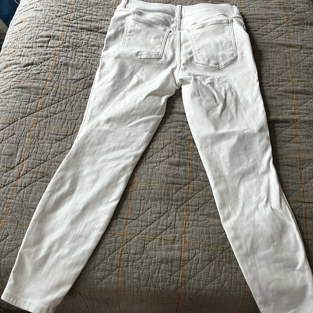 SPANX White Straight Leg Jeans Classic Denim